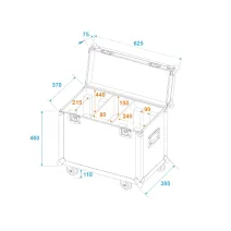 Roadinger Flightcase 2x TMH-X12