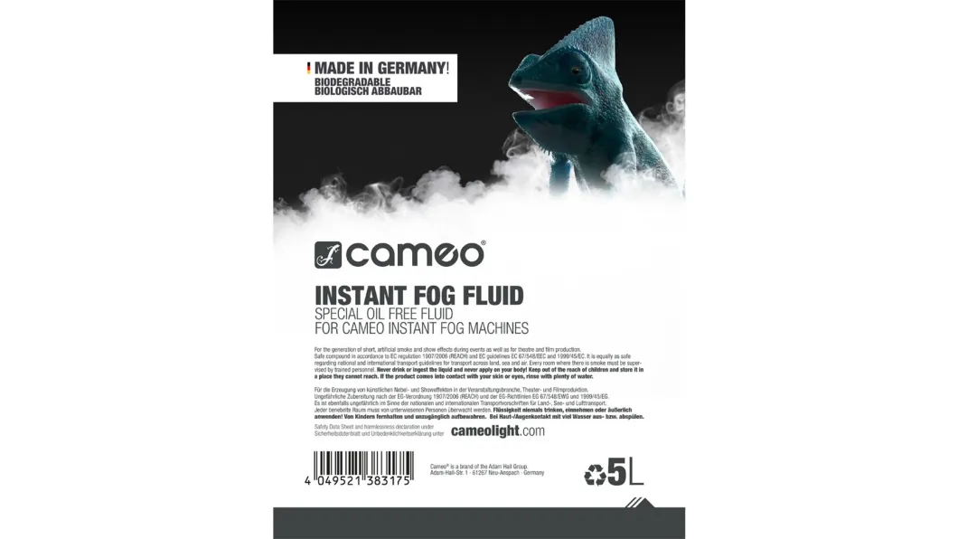 Cameo Instant Fog Fluid 5l