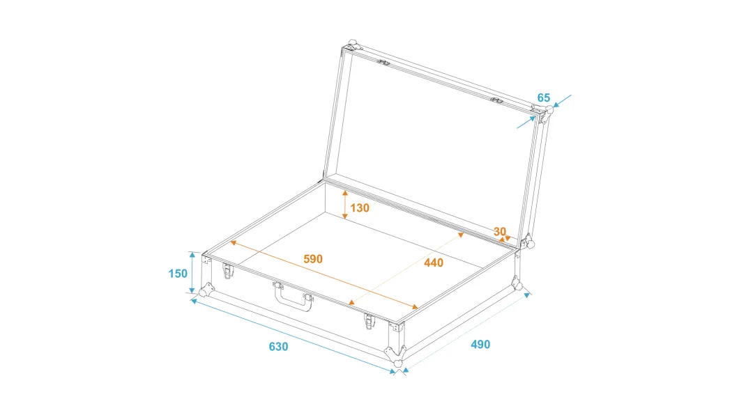 Roadinger Universal-Koffer-Case Pick 62x47x19cm