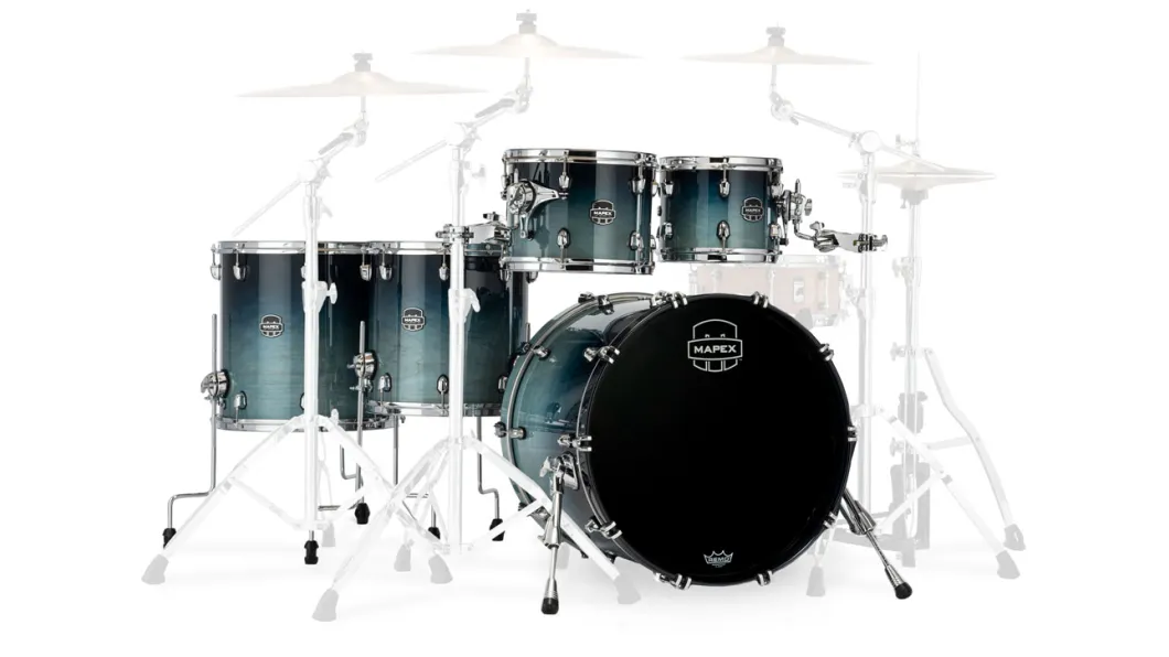 Mapex Saturn Studioease Shellset Teal Blue Fade