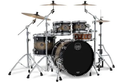 Mapex Saturn VI Stage Shellset Black Ink Burst