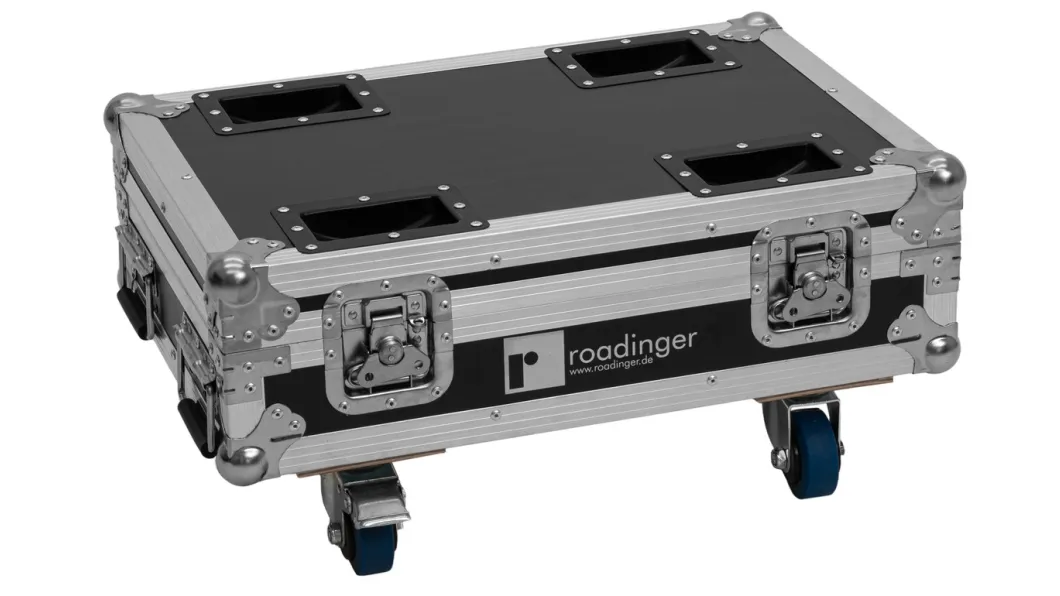 ROADINGER Flightcase 8x AKKU Mini IPUP-4 QCL Spot MK2n