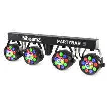 beamZ PARTYBAR3 4x PAR mit Magic Ball