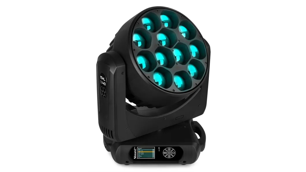 beamZpro MHL1240LED WashMovingHead m. Zoom 2Stück Case