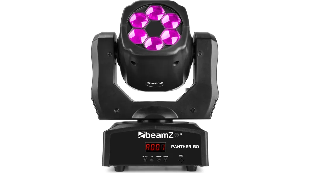 beamZ PANTHER 80 LED Moving Head mit drehbaren Linsen