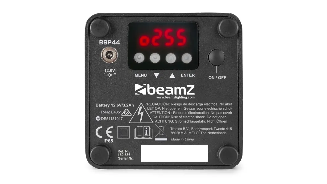 beamZ BBP44 Mini-Batterie-Scheinwerfer 4 x 4W Outdoor