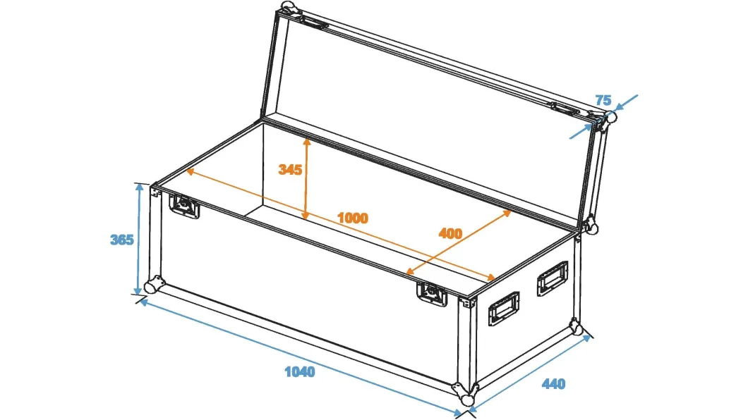 Roadinger Toolcase 100x40x40cm