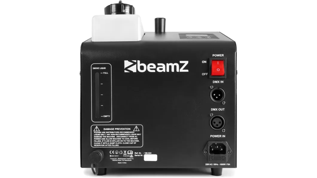 beamZ SB1500LED Nebel & Seifenblasenmaschine RGB LEDS