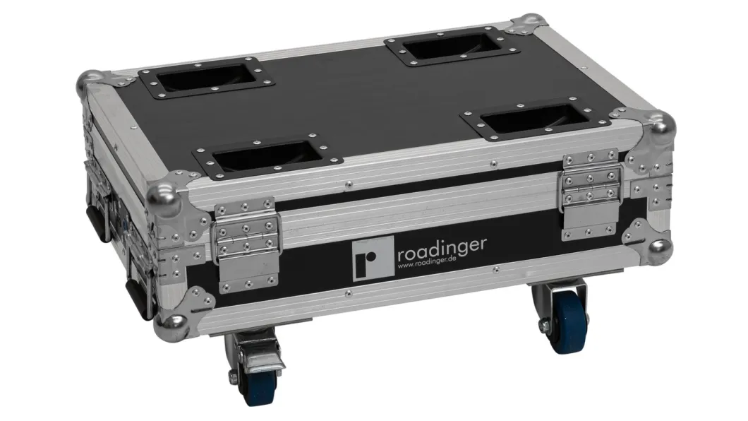 ROADINGER Flightcase 8x AKKU Mini IPUP-4 QCL Spot MK2n