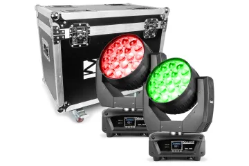 beamZ pro MHL1915 LEDZoom MovingHead2Stück imFlightcase