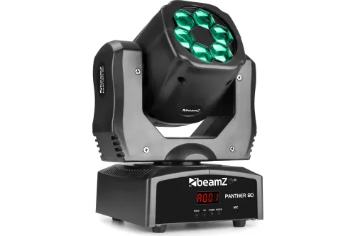 beamZ PANTHER 80 LED Moving Head mit drehbaren Linsen