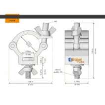 Global Truss F14TA Half Coupler für F14