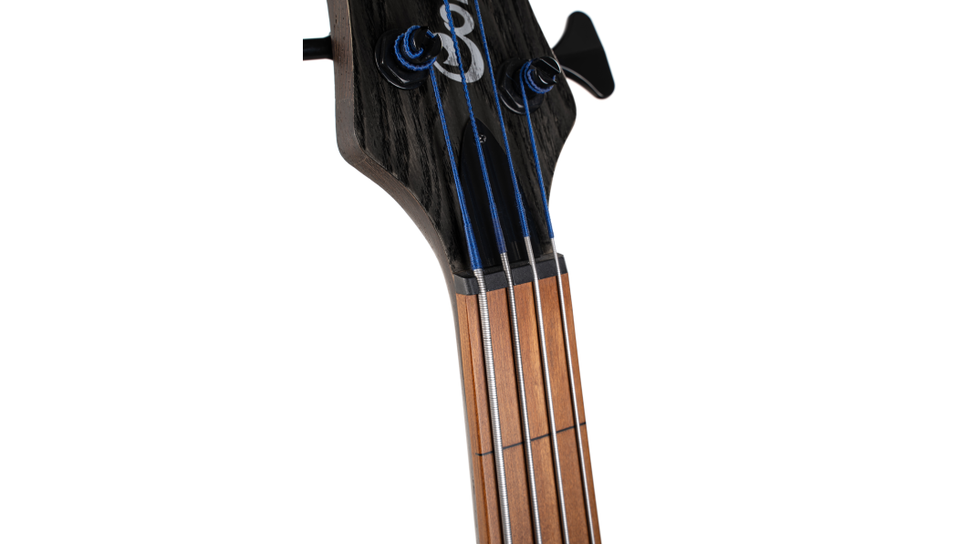 CORT B4 Element Fretless E-Bass Open Pore Trans Black