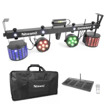 beamZ SHOWBAR 2xPAR, 2xButterfly und R/G Laser DMX ICR