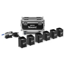 beamZ Pro BBP62 Uplighter Set 6-teilig im Flightcase