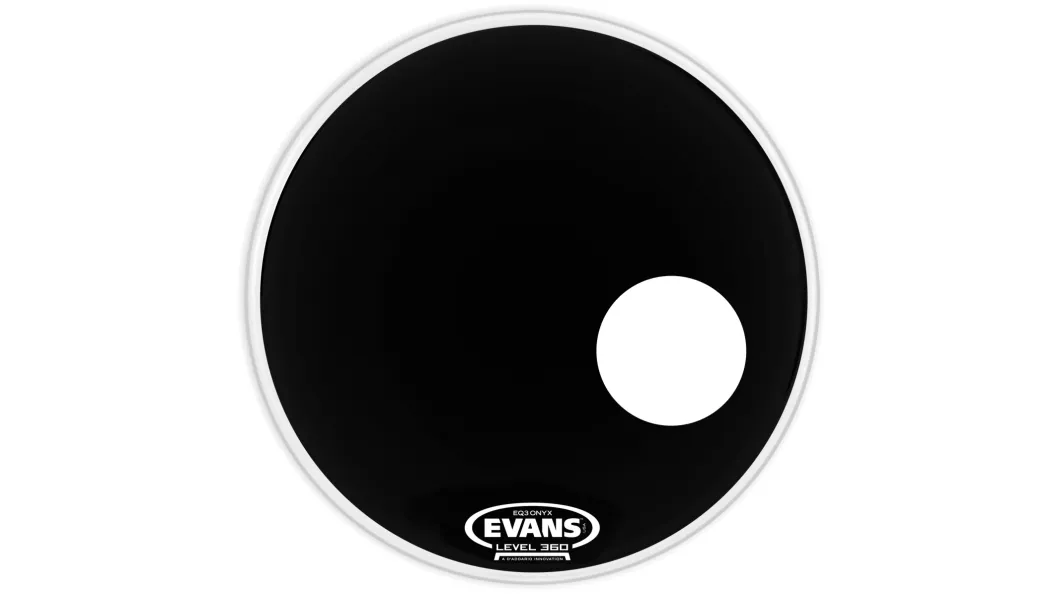 Evans 24" Onyx Resonant Bass Drum