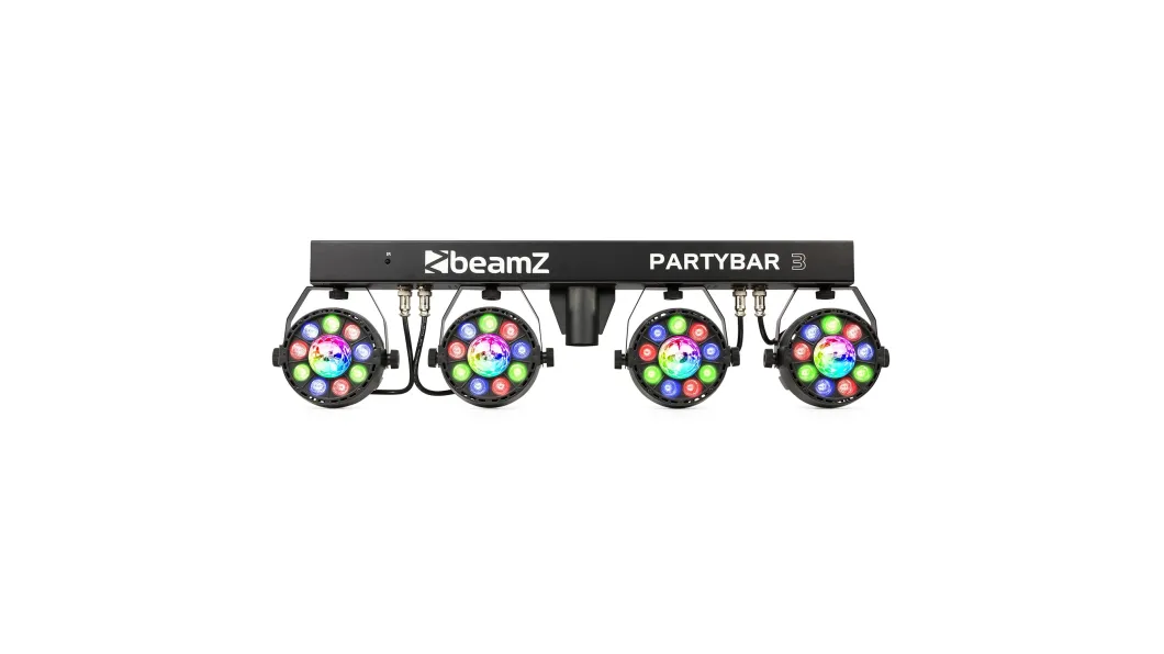 beamZ PARTYBAR3 4x PAR mit Magic Ball